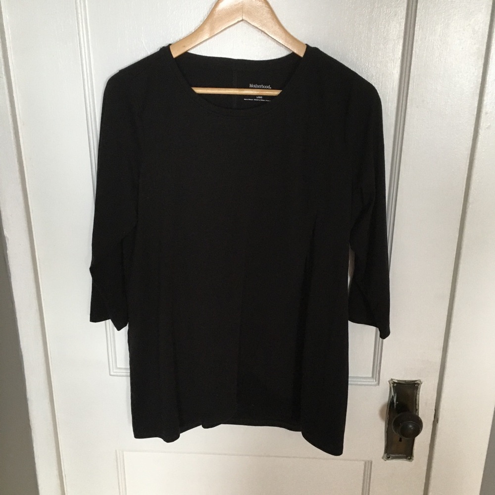 Motherhood Maternity nursing top black L
